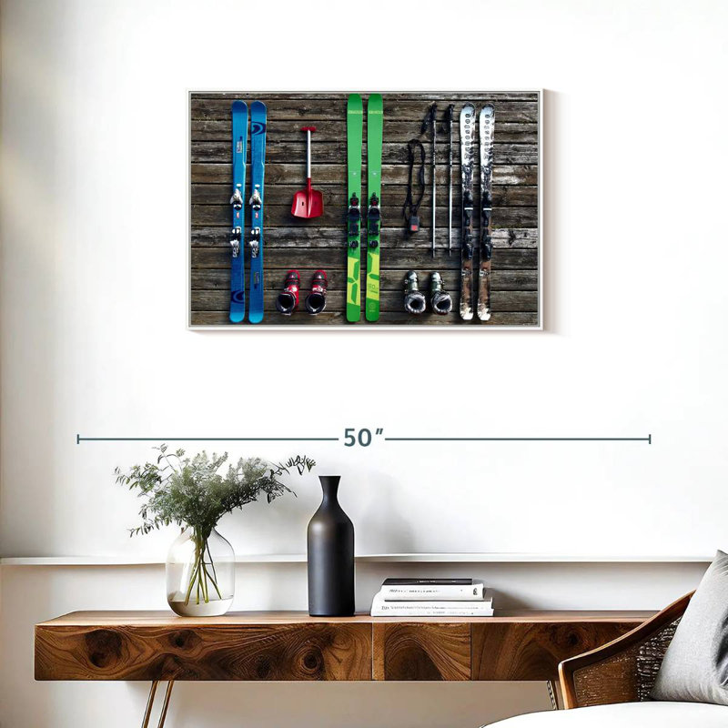 Équipement de ski, Cadre flottant blanc, 31 po x 21 po