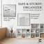 6- Cube Storage Organizer Shelf, Home Storage Shelf Divider w/Back, 11-Inch Storage Bookcase, White -1905281778-1935797677