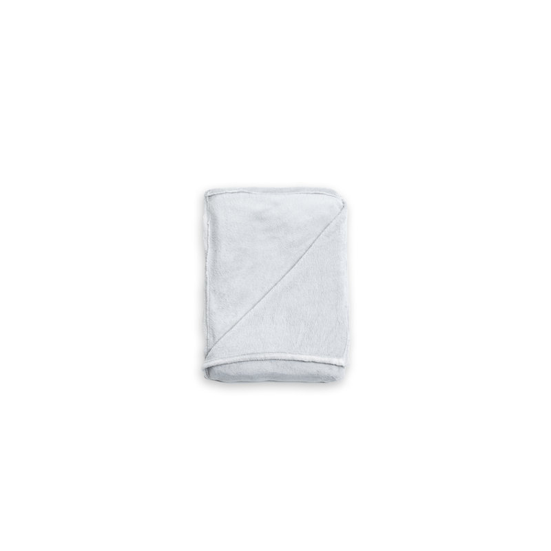 Hiltner Hand Woven Throw Blanket, Silver