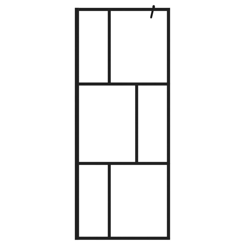 Jellison 315mm W x 767.7mm H Framed Fixed Glass Panel with Clear Glass