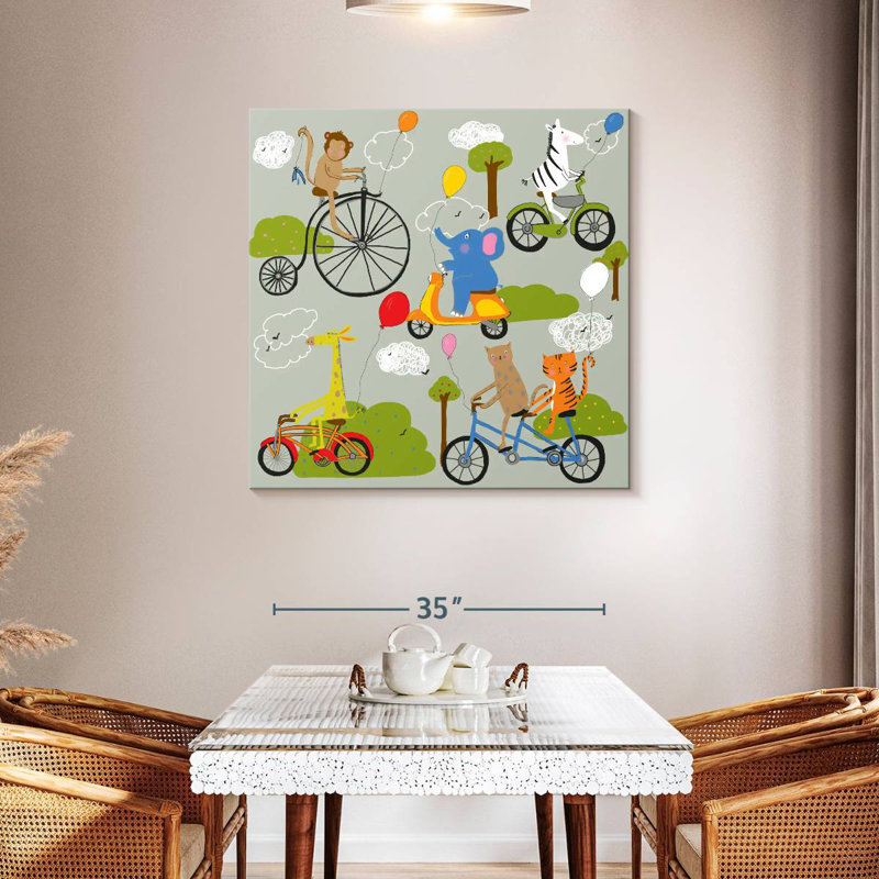 Ashelle Zoo On Wheels, 39" H x 39" W