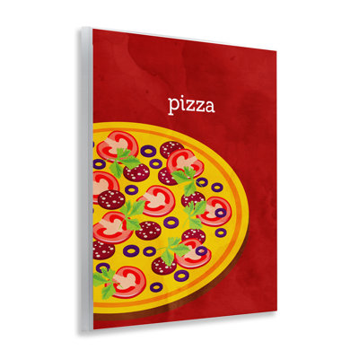 Plaque murale savoureuse pizza savoureuse, design par Kim Allen