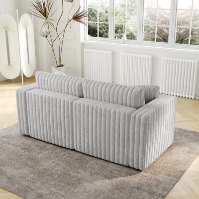 Gray 2 Modular , 75.6" Long. Fashionable Design And Comfort. To Assemble In Various Ways For Bedroom & Living Room 2 Stylish Practical. Customize Shapes