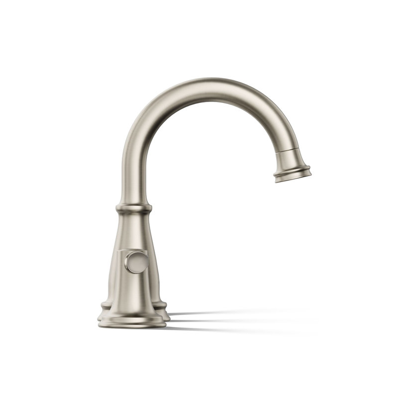 Bellera Widespread Bathroom Sink Faucet, Three-Hole Bathroom Faucet with Clicker Drain, 1.2 GPM, Brushed Nickel