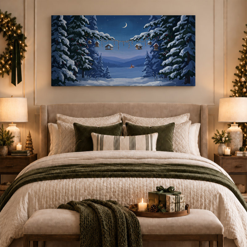 «Snowy Forest», L 40 po x H 20 po