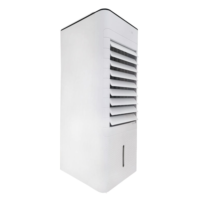 Vybra Portable Evaporative Air Cooler 230V - White with Remote Control, 3 Ice Blocks, 3 Speeds, 120° Vertical Swing & 12 Hour Timer, Adjustable Air Vents