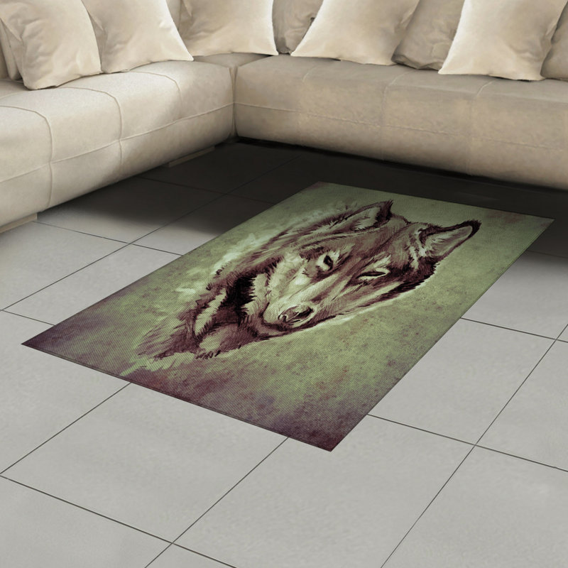 Tattoo High Density Long Fiber Poly Threads Decorative Area Rug Carpet, Rectangle 4' x 5'8"