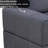 Microfiber 2-Piece Modular Sofa Set – 74" Loveseat With Ergonomic Incline