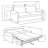 Emiel Upholstered Sofa Sleeper With Queen Mattress-102438758