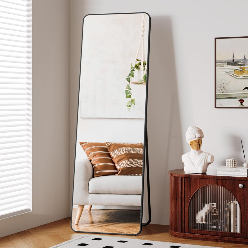 Runhild Square Floor Mirror