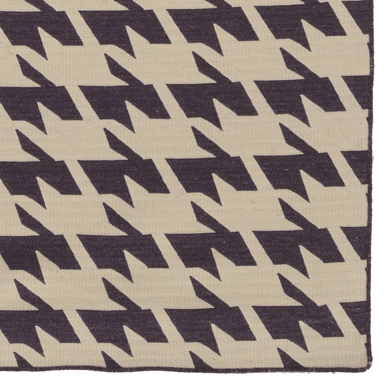 Tapis mauve / naturel en laine touffeté à la main 5 pi x 8 pi Destinee, Rectangle 5 pi x 8 pi