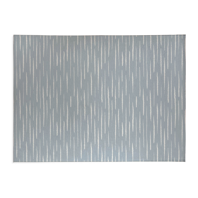 Lak Kids Play Mat, Slate Blue/Blue, Rectangle 4' x 6'