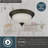 Humayraa Glass LED Flush Mount