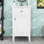 Meuble-lavabo de salle de bain avec lavabo, tiroir inclinable, tablette réglable et boutons en alliage de zinc-1626811304