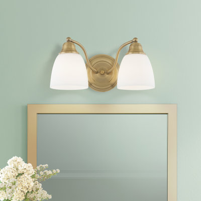 Éclairage de salle de bain à intensité variable 2 lumières Mayday
