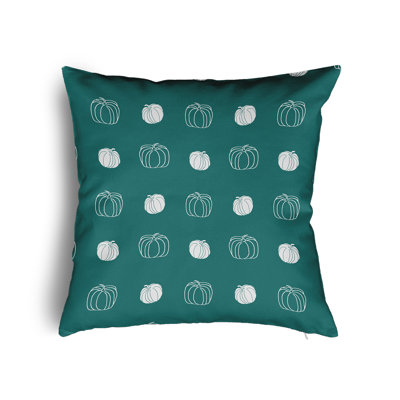 Coussin décoratif à motif citrouille avec insert