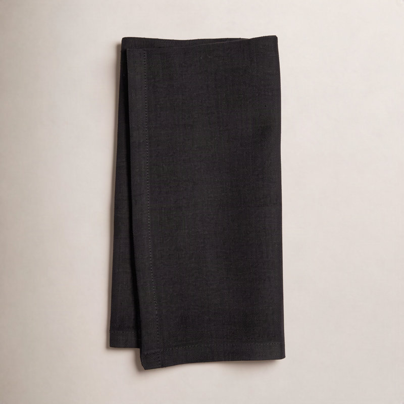Torrian 100% Cotton Square Napkin, Black