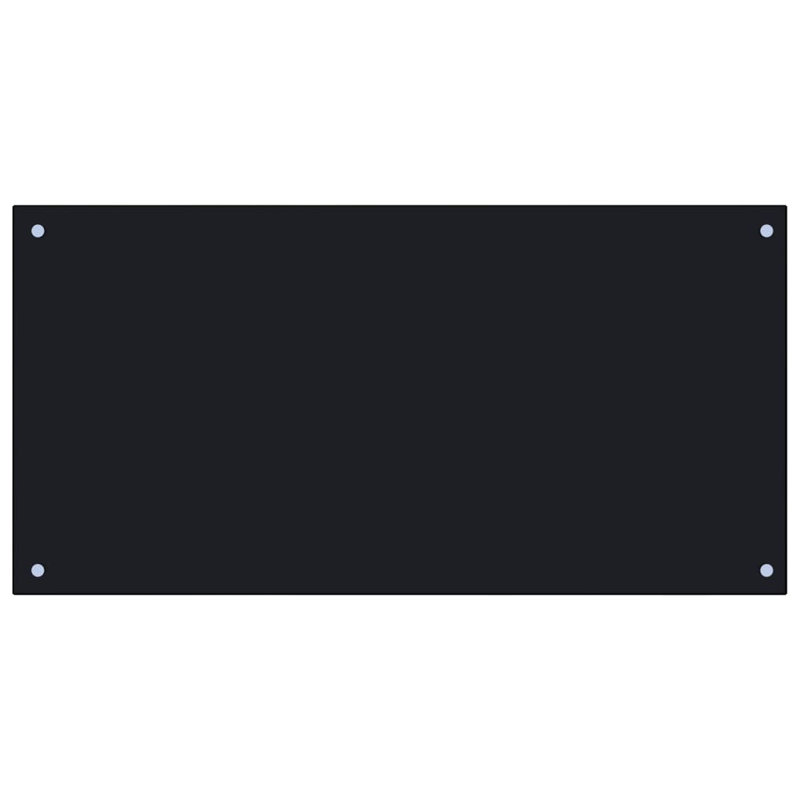 Hudak Glass Field Tile, 50cm x 100cm, Black