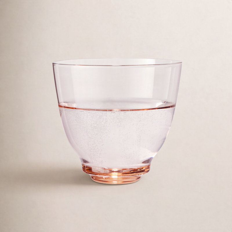 Flow Drinking Glass, Pink