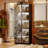5-Shelf Display Cabinet with 3-Color LED Lights, Tempered Glass Door & Push-to-Open Design-375555138