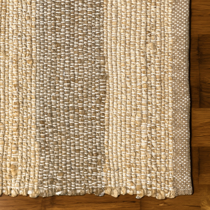 Natural Jute Stripe Rug, Rectangle 5' x 7'