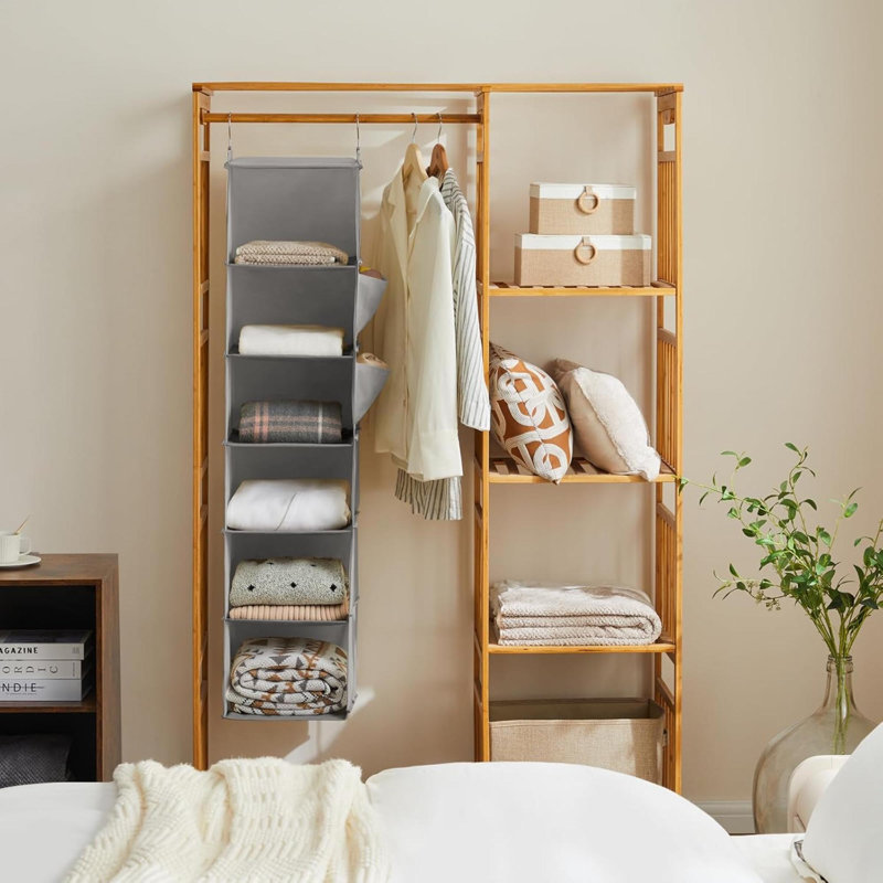 Elkan Hanging Organizer, 47.2" H x 11.8" W x 11.8" D, Light Gray