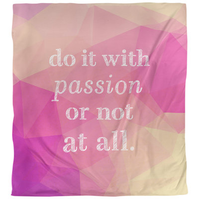 Housse de couette simple avec citation inspiration passion