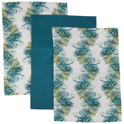 Floral Jacquard Linen Set Kitchen Towel