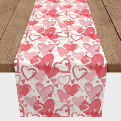 Heart Cluster Pattern Table Runner