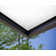 Palram - Canopia Sophia 3' 1" D Acrylic Mist/Gray Stationary Slope Door and Window Awning