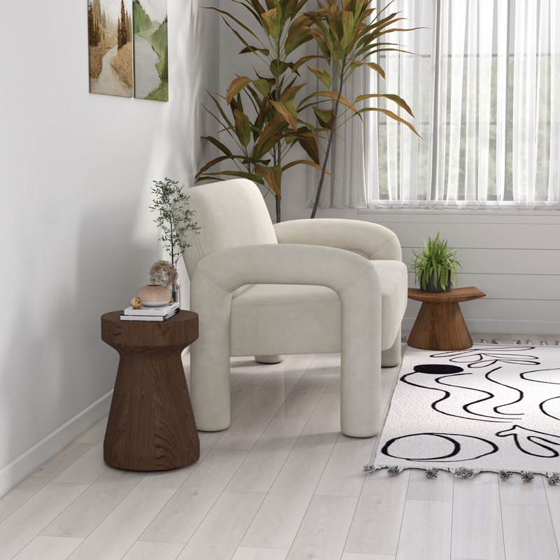 Causeuse en velours 2 places Iryanna, Beige