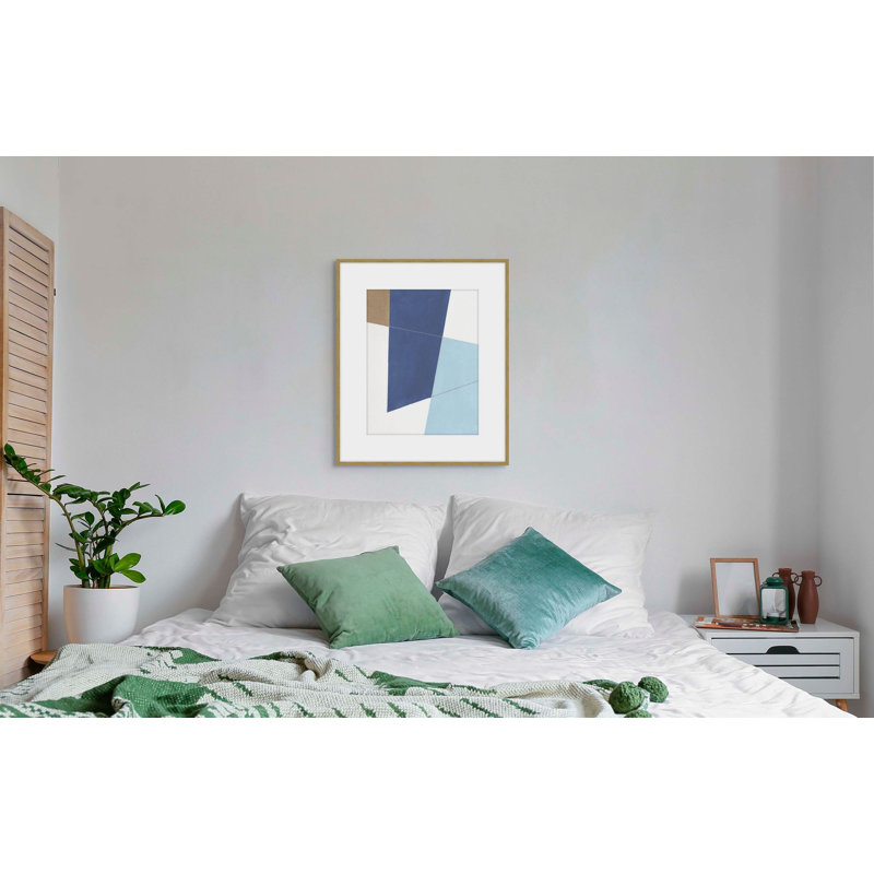 Precisely Prussian 1 Print by Studio L57 Schemata, 38.48" H x 32.48" W