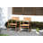 Solid Teak Stackable Patio Dining Armchair