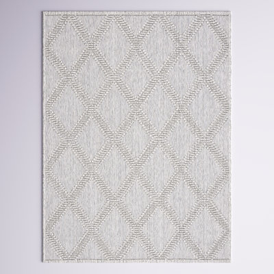 Tapis intérieur / extérieur gris / gris clair Amber-Jayne