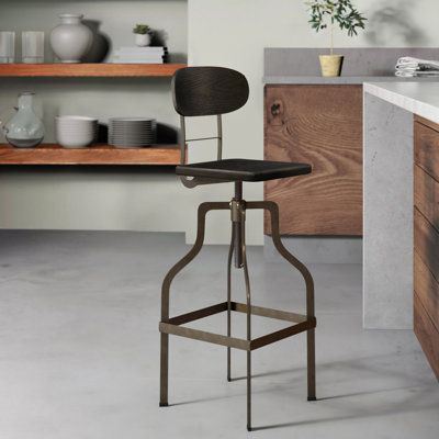 Tornillo Swivel Adjustable Height Counter Stool