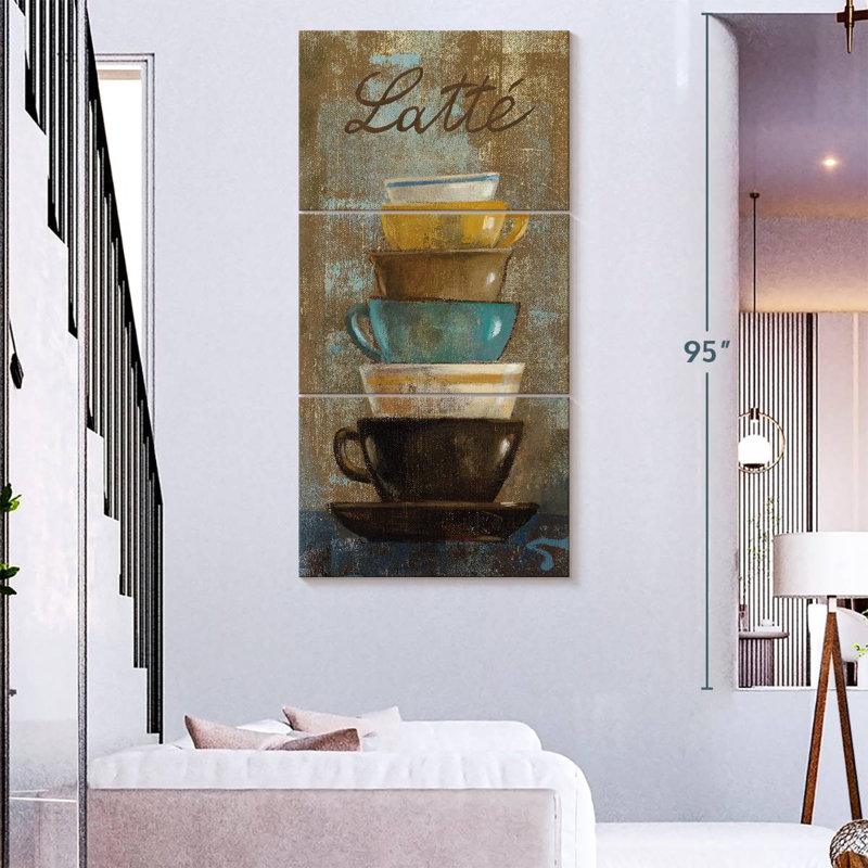 Antique Coffee Cups II, 80" H x 39" W