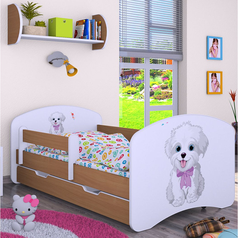 Mapleview Cabin Bed Themed Beds with Storage Included, Light Brown
