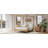 Solid Wood Queen Size Canopy Bed Frame Four Poster Platform Bed With Slats Support, No Box Spring Needed-1537143448