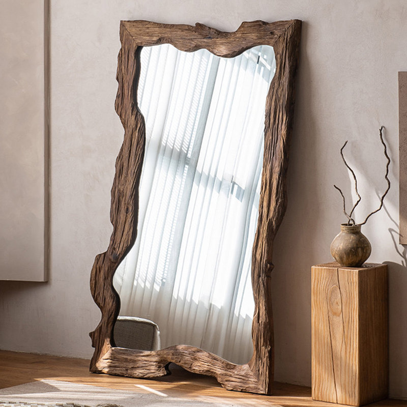 Free Form Solid Wood Full Length Mirrors, 74.8" H x 41.34" W