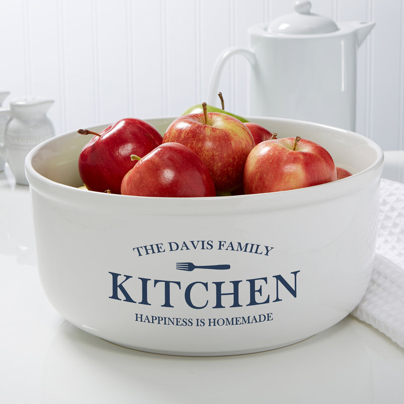 Personalization Mall Ceramic Serving Bowl, Yes