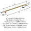 Bronx 18" Centre to Centre Appliance Pull-92144794