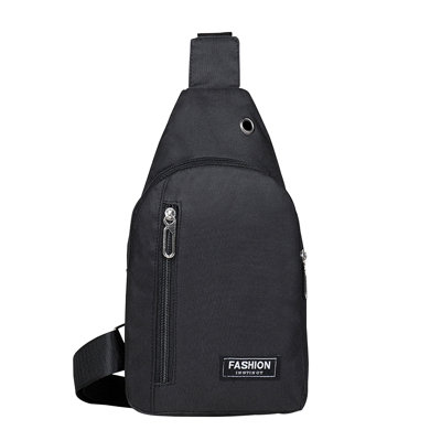Small Sling Bag Crossbody Chest Shoulder Water Sling Purse Strap Travel Bag For Men Women Boys With Earphone Hole