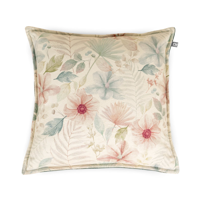 rucomfy Fibre Filled Watercolour Botanical Cushion. Home Decor Pillow, Extra Soft Fabric Throw Cushions. 45 x 45cm Throw Cushion