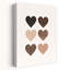 Shades Of Human Hearts Contemporary Wall Art Print by Mathieu - Wrapped Canvas Print-572481173