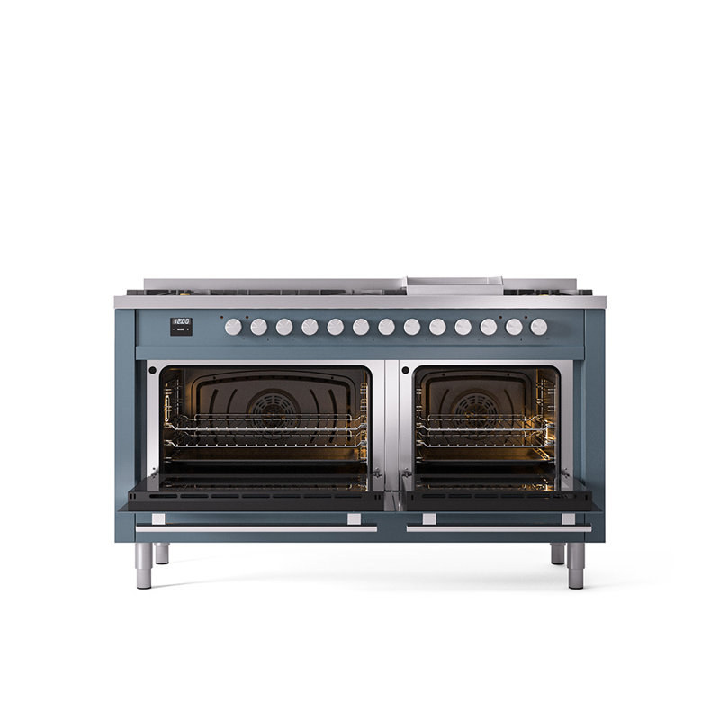 ILVE Professional Plus II 60 Dual Fuel Range , Natural Gas, Blue/Gray