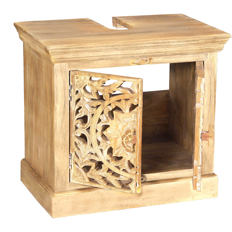 Hoye 66cm Single Bathroom Vanity Base Only in Beige