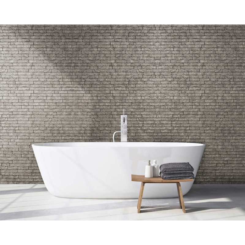 Panneaux muraux en PVC 24 "x 24" Ledge Stone