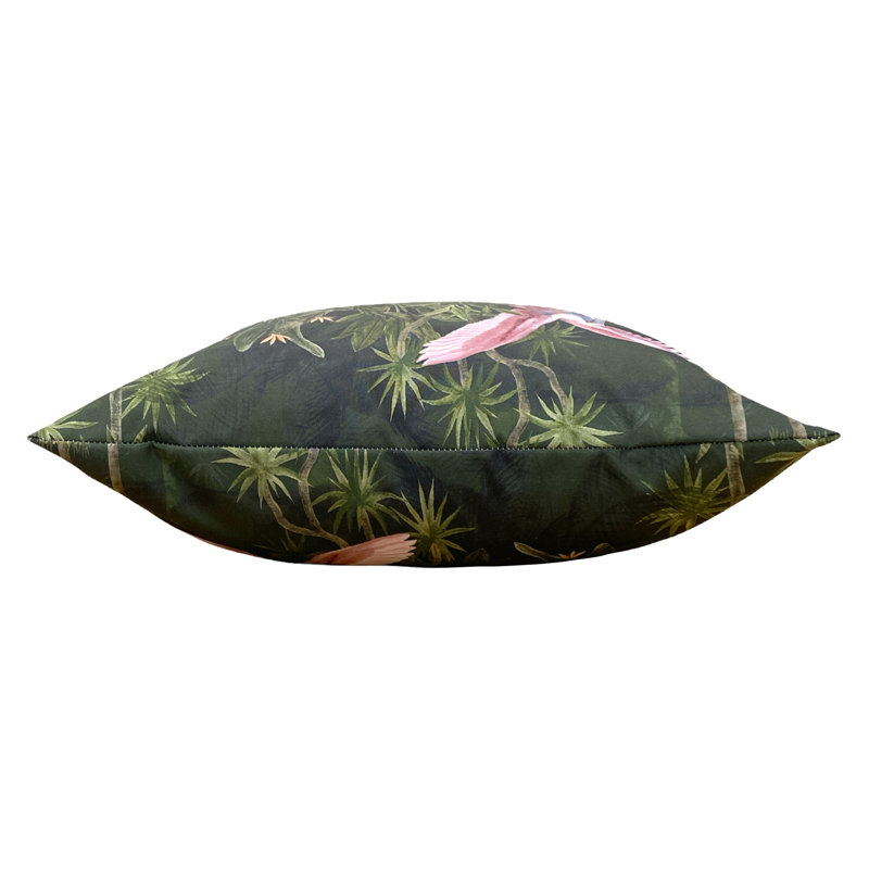 Platalea Botanical Polyester Filled Outdoor Floor Cushion Twin Pack, 43cm H x 43cm W