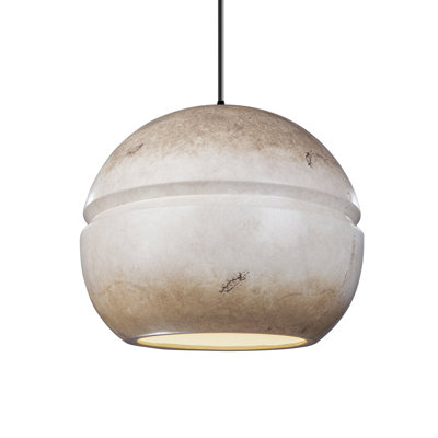 Luminaire suspendu sphérique 1 lumière Nora