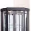 Vitrine de coin noire éclairée-582919158